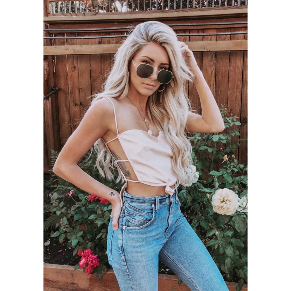 Revolve by the way Kait Black Cut Out Cami